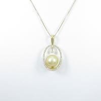 K18YG シロチョウパールネックレス5％引き