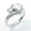 プラチナダイヤモンドリング 1．009ct・H・I1・ペアシェイプ