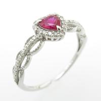 K18WG ルビーリング