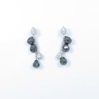 K18WG ダイヤモンドピアス