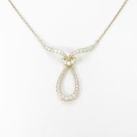 750YG ダイヤモンドネックレス
