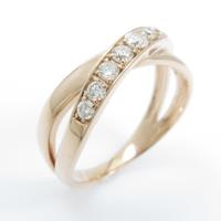 K18PG ダイヤモンドリング