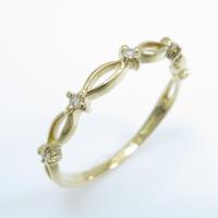 K18YG ダイヤモンドリング