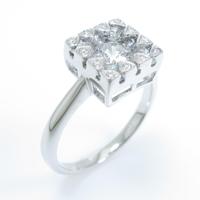 K18WG ダイヤモンドリング