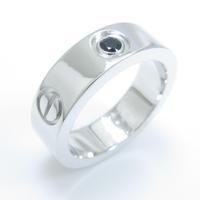 カルティエ ラブリング 1Pブラックサファイヤ