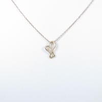 K18PG／K10PG ハート ダイヤモンドネックレス