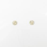 【リメイク】K18YG フラワー ダイヤモンドピアス