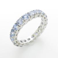 K18WG フルエタニティ サファイヤリング