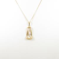 K18YG／PT ダイヤモンドネックレス