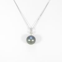 K18WG クロチョウパールネックレス