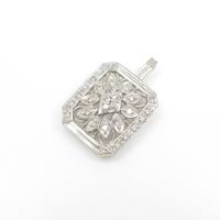 K18WG ダイヤモンドペンダント