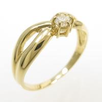 K18YG ダイヤモンドリング