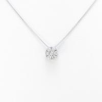 K18WG ダイヤモンドネックレス