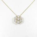 【リメイク】K18YG フラワー ダイヤモンドネックレス
