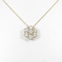 【リメイク】K18YG フラワー ダイヤモンドネックレス