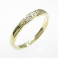 K18YG／PT ダイヤモンドリング