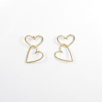 アーカー Wハート ピアス