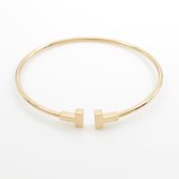 ティファニー Tナローワイヤー バングル