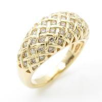 K18YG ダイヤモンドリング