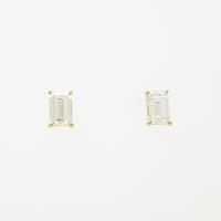 【リメイク】K18YG／ST ダイヤモンドピアス 0．479ct・0．486ct・F?G・VS2・ファンシーカット