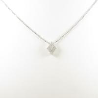 K18WG ダイヤモンドネックレス