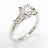 ハリーウィンストン ラウンドトリスト リング 0．70ct・D・VS1・VG