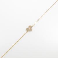 K18PG ハート ダイヤモンドブレスレット