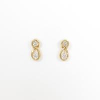 K18YG ダイヤモンドピアス