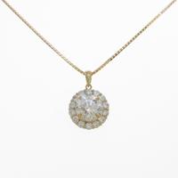 K18YG ダイヤモンドネックレス 3．041ct・I・I1・FAIR