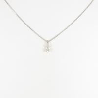 K18WG ダイヤモンドネックレス