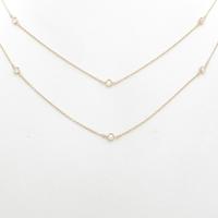 K18PG ダイヤモンドネックレス