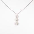 プラチナダイヤモンドネックレス 2．118ct・K?M・SI1?2・VG