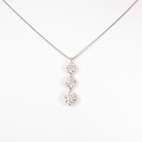 プラチナダイヤモンドネックレス 2．118ct・K?M・SI1?2・VG