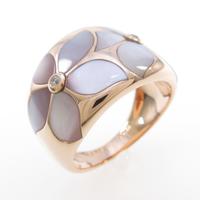 K18PG サクラ マザーオブパールリング