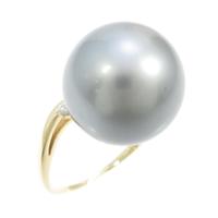 K18YG クロチョウパールリング