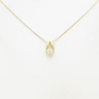 【新品】K18YG ダイヤモンドネックレス 0．276ct・G・SI2・VG