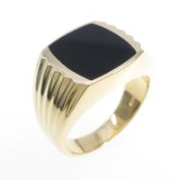 K18YG オニキスリング