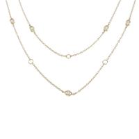 K18YG ダイヤモンドネックレス10％引き