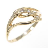 K18YG ダイヤモンドリング