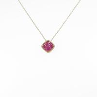 K18YG ルビーネックレス