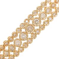 K18YG ダイヤモンドブレスレット