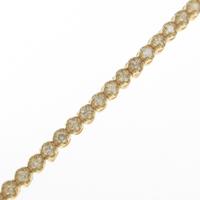 K18YG ダイヤモンドブレスレット