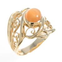 K18YG ムーンストーンリング