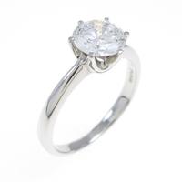 プラチナダイヤモンドリング 1．026ct・F・I1・GOOD5％引き