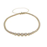 K18YG ダイヤモンドブレスレット