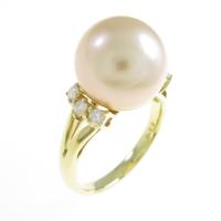 K18YG シロチョウパールリング