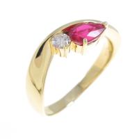 K18YG ルビーリング