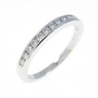 ティファニー ハーフサークル チャネルセッティング リング