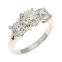 プラチナダイヤモンドリング 1．039ct・H?J・SI1?2・G?F