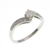 プラチナダイヤモンドリング 0．265ct・H・VVS1・3EXT H＆C